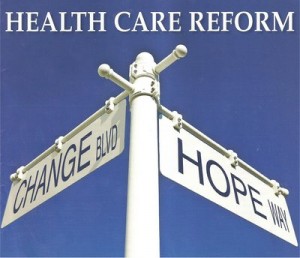 Health Care Reform Sign-Hope and Change