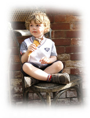 Kid Eating Ice Cream