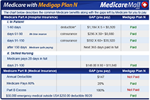 Medigap Plan N chart