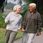 retired couple exercising