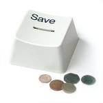 save key piggy bank and change
