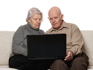 9025785 - senior couple on laptop